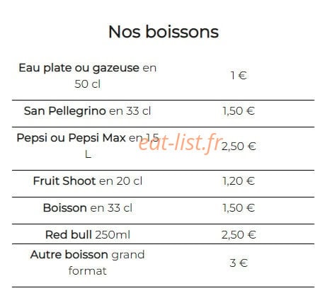 Allo pizza 61 — carte page 2