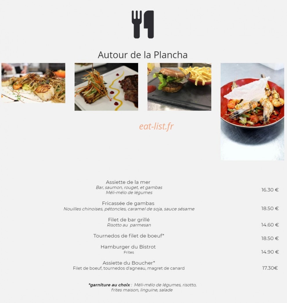 Bistrot Gourmand — carte page 7