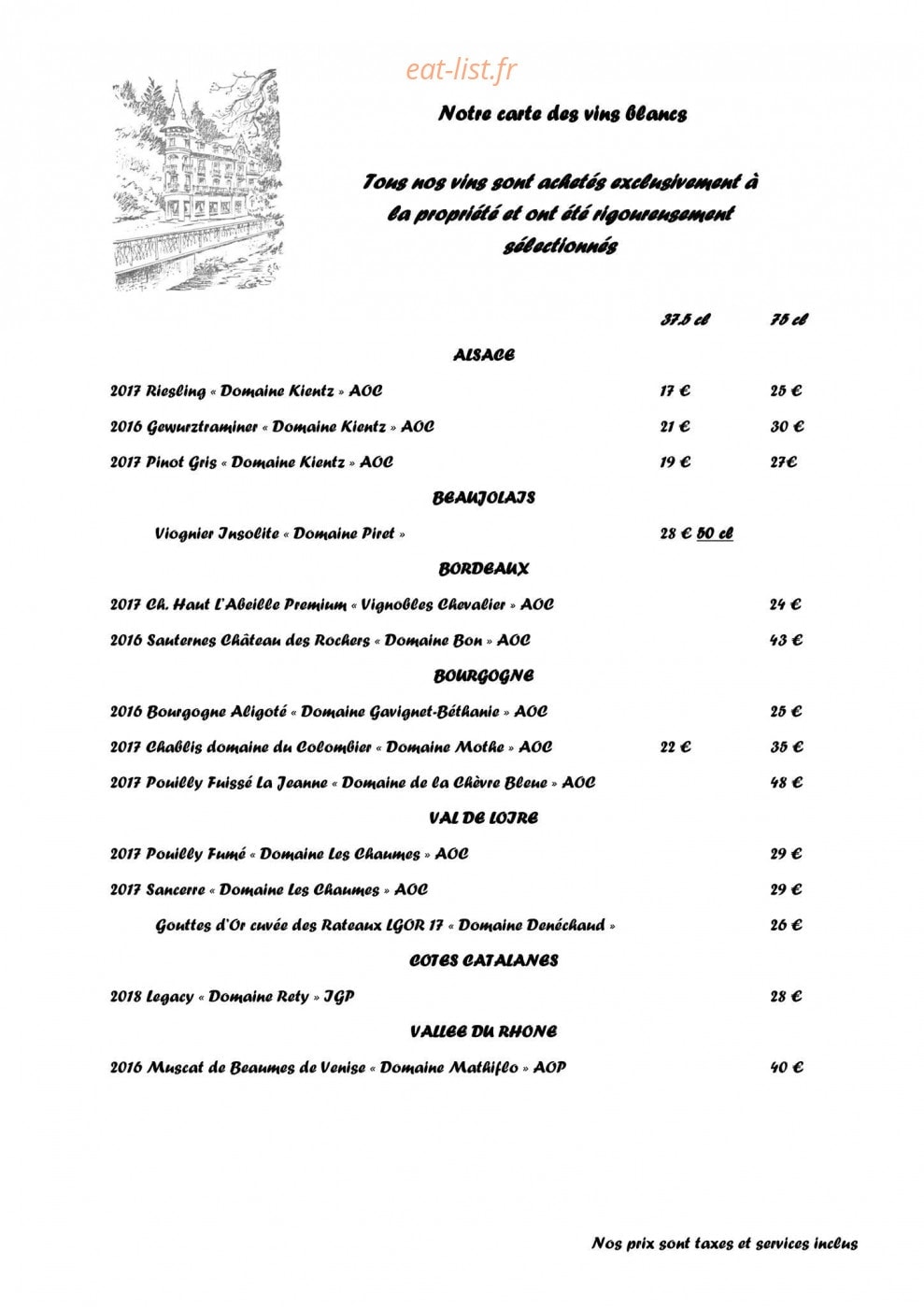 La Belle Epoque — carte page 10