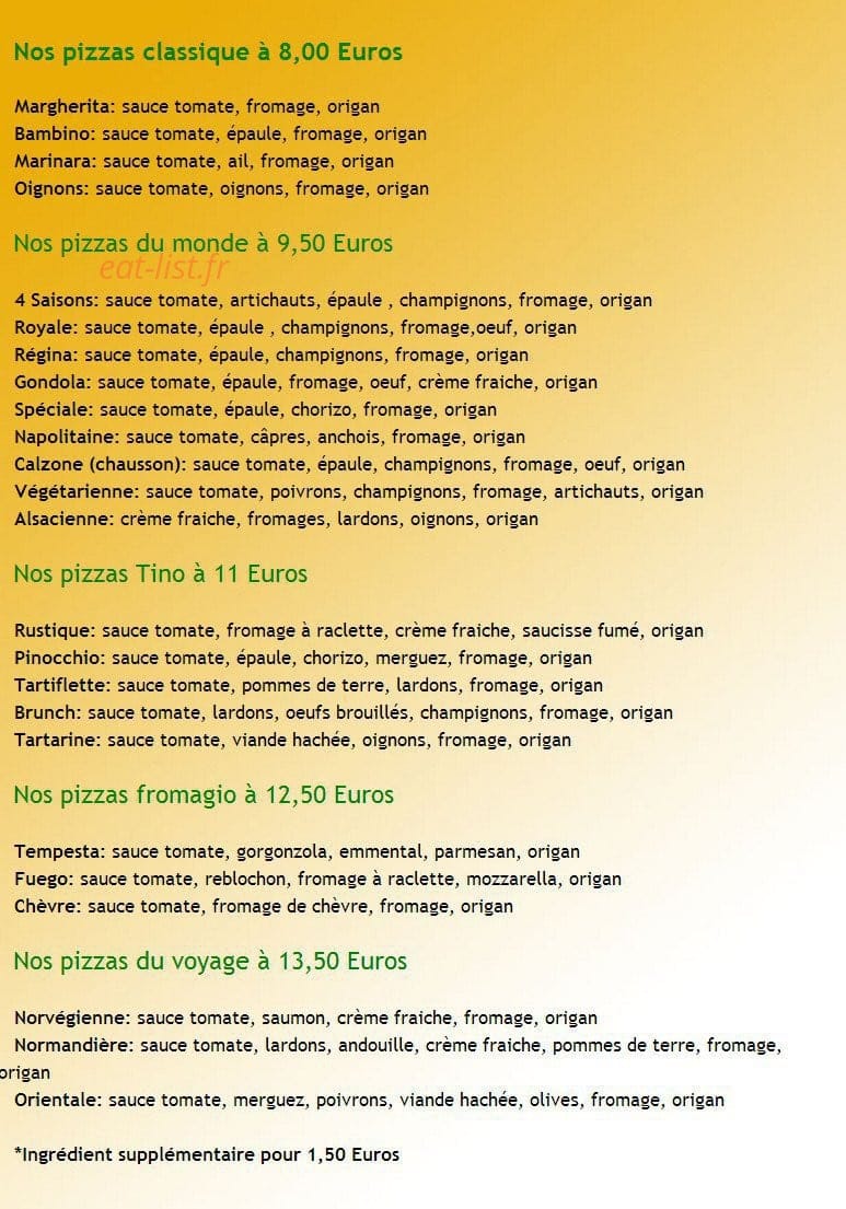 La Main à la Pâte — carte page 1