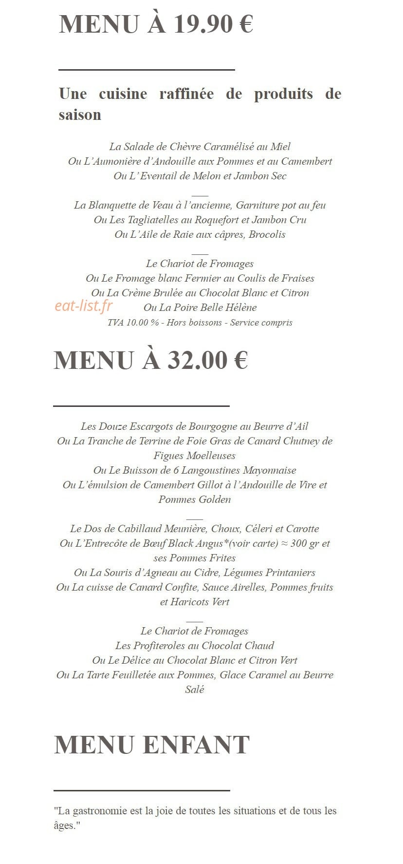 Les Camélias — carte page 1