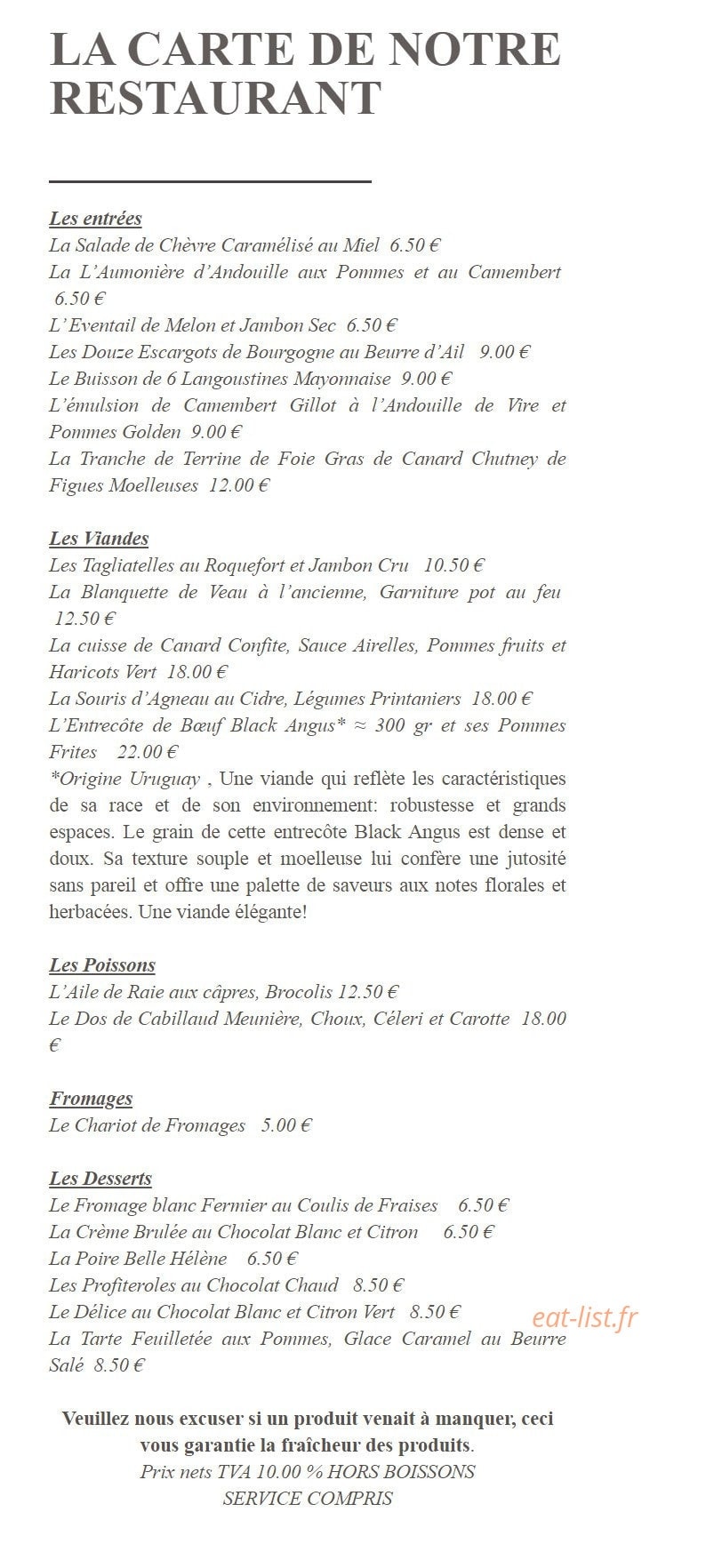 Les Camélias — carte page 2
