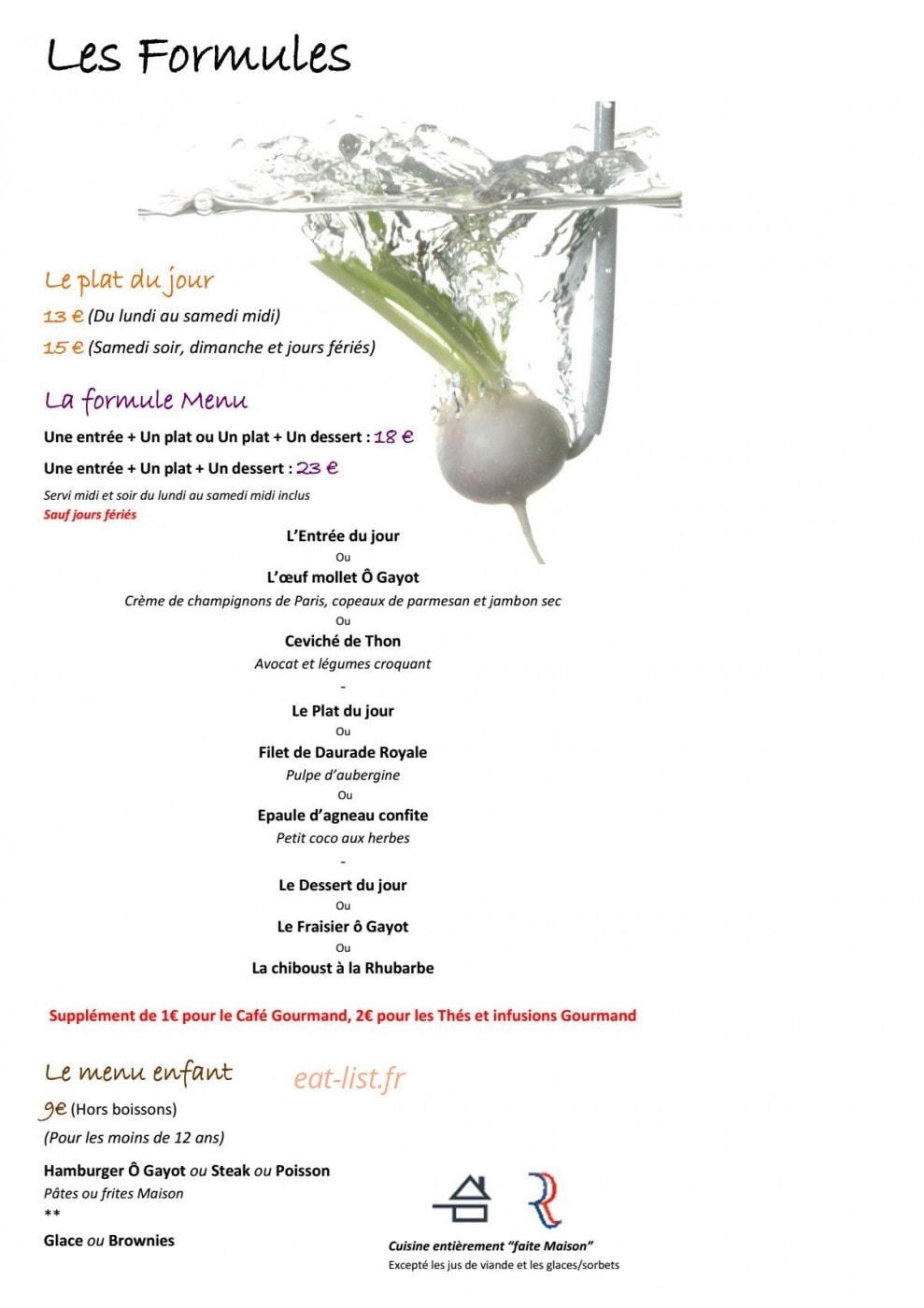 Ô Gayot — carte page 3