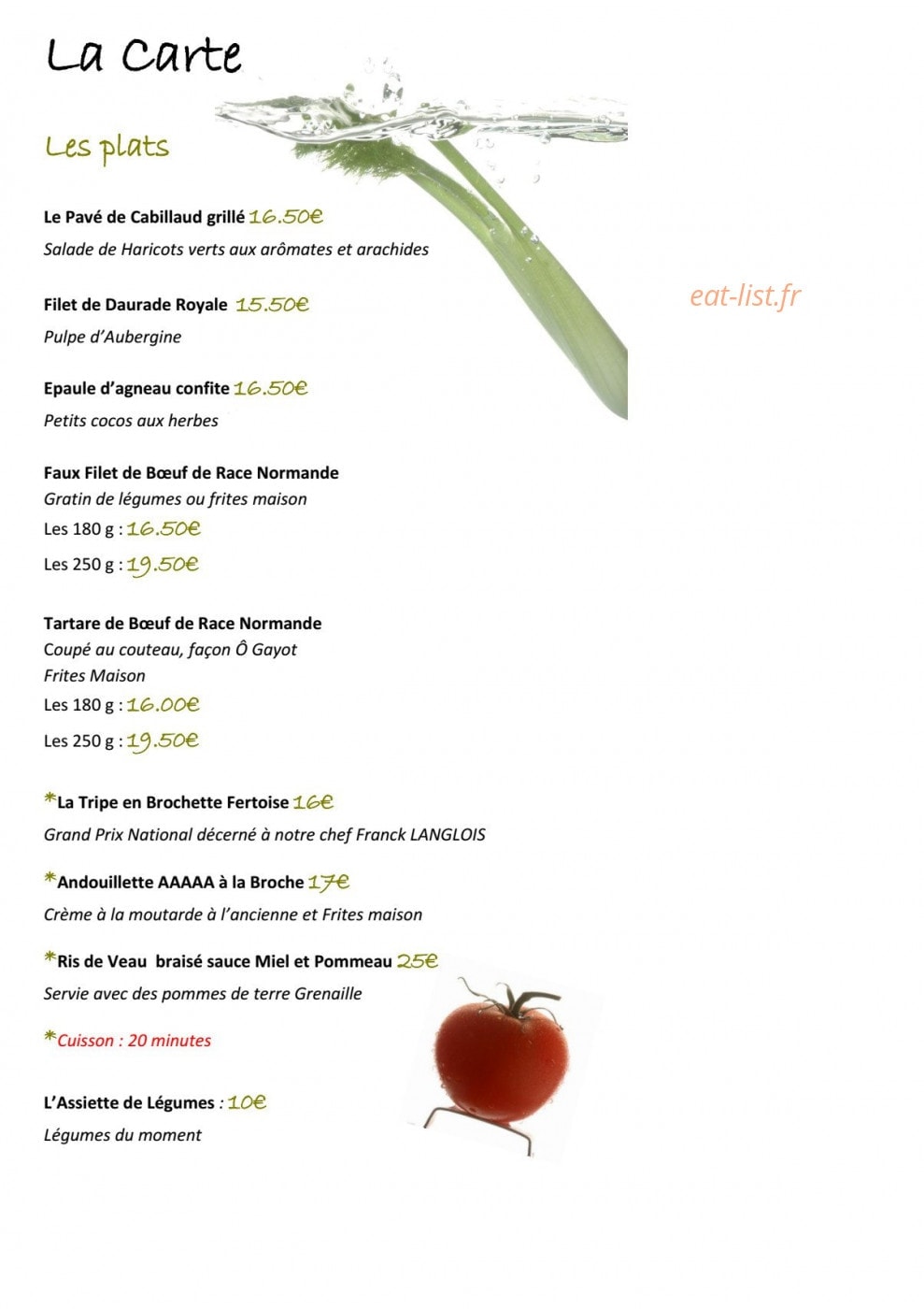 Ô Gayot — carte page 5