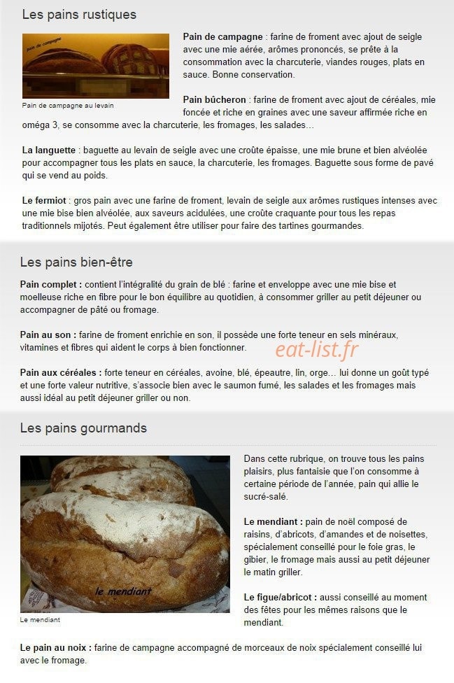 Carte et menu de Boulangerie Beaudet à Rives-d’Andaine — Les pains rustiques, pains bien-être et pains gourmands