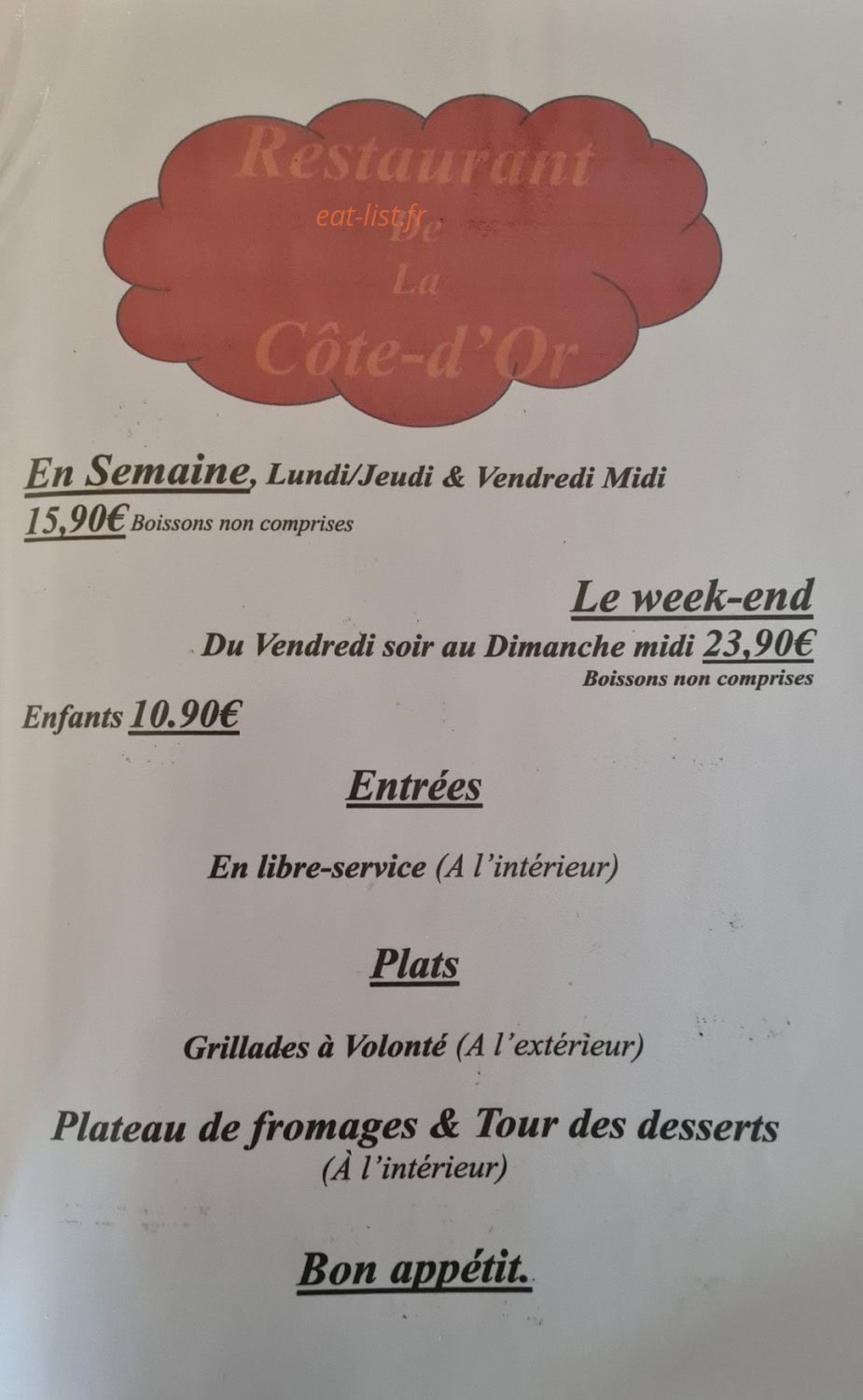 La Côte d'or — carte page 1