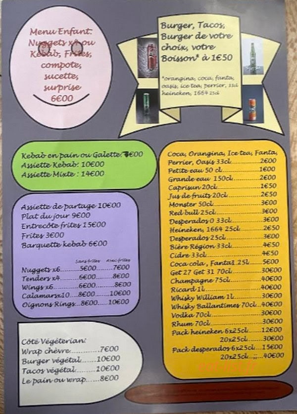 Le p'tit rest'ô Perche — carte page 2