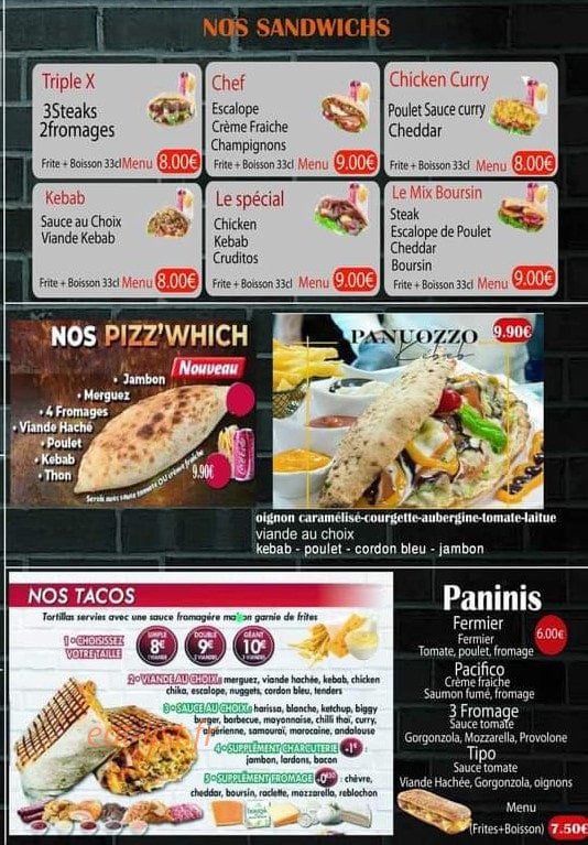 Allo pizza plus — carte page 3