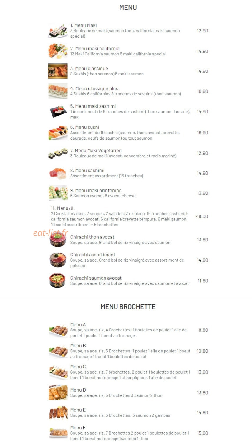 Asiatique 61 — carte page 2