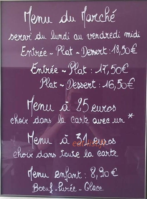Bistrot de l'Abbaye — carte page 3