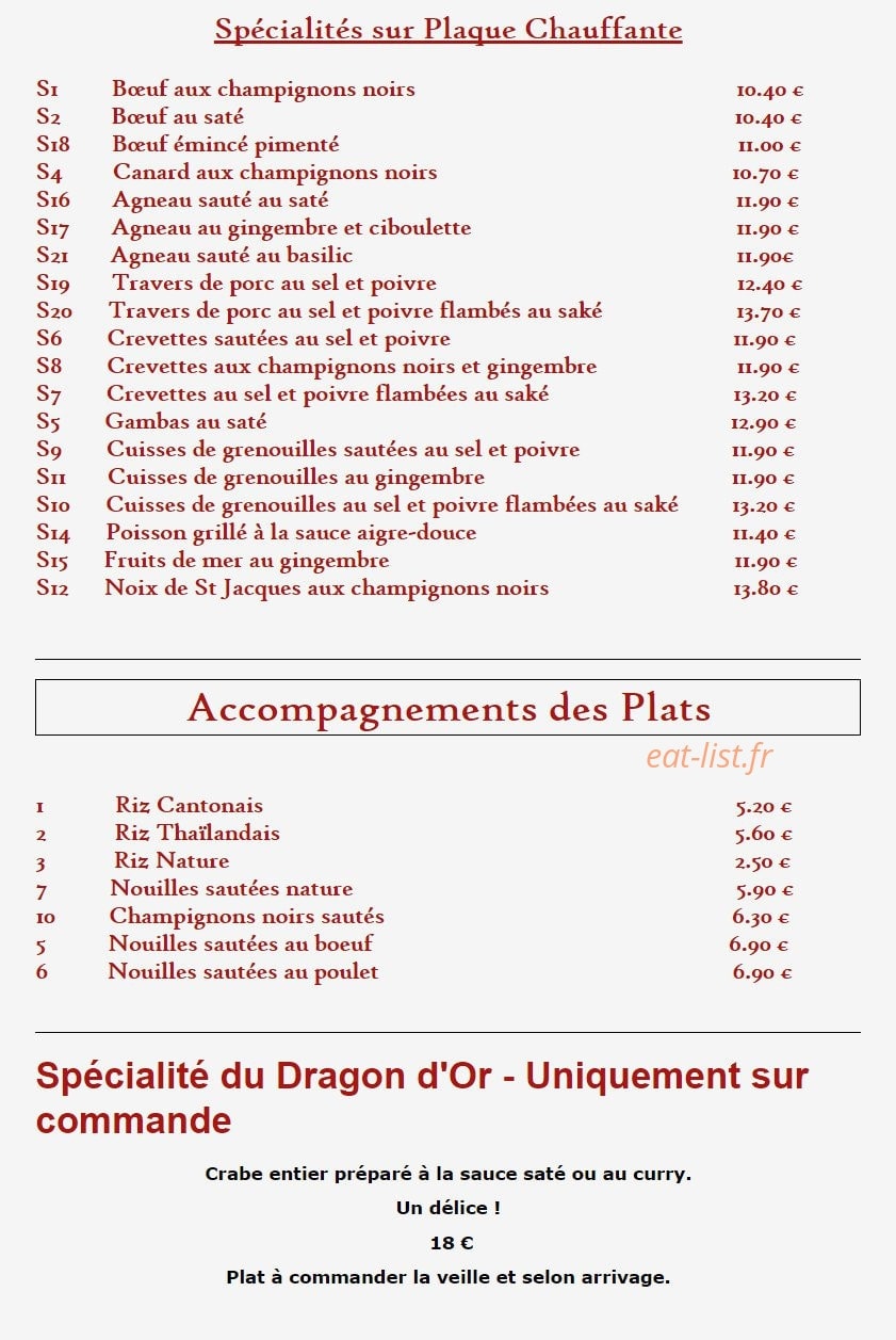 Le Dragon d'Or — carte page 3