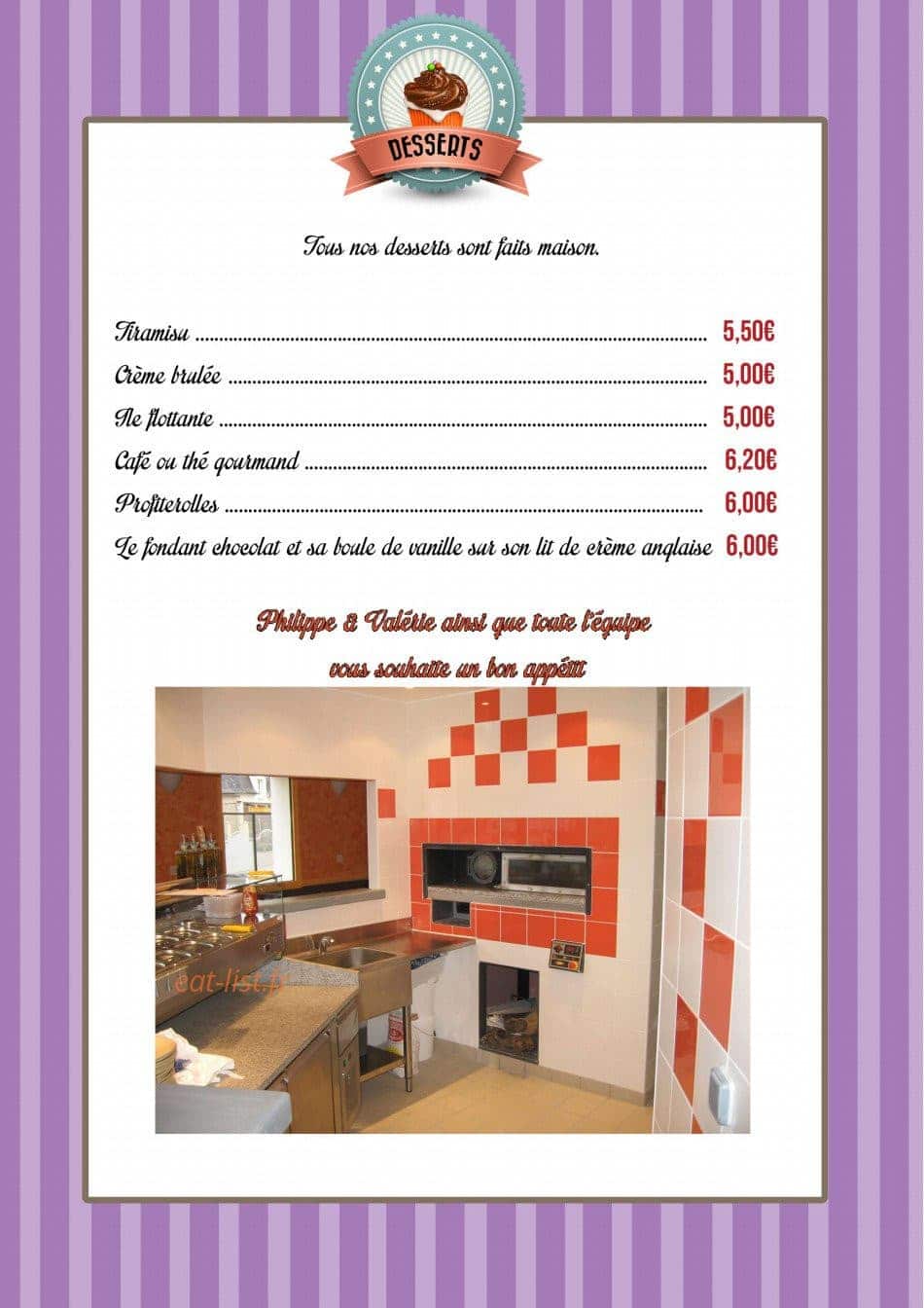 Le Moulin des Saveurs — carte page 13