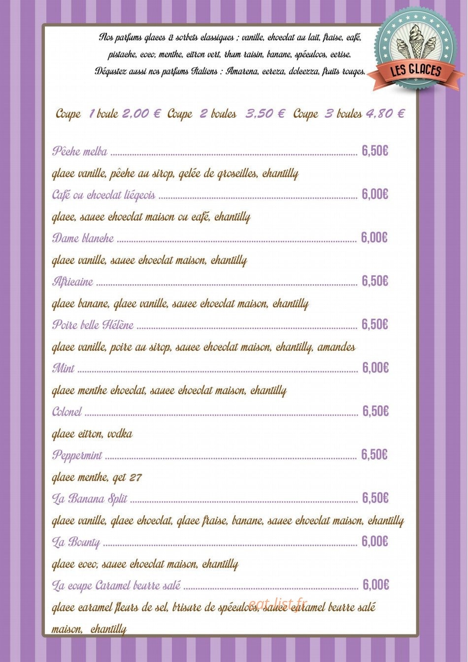 Le Moulin des Saveurs — carte page 12
