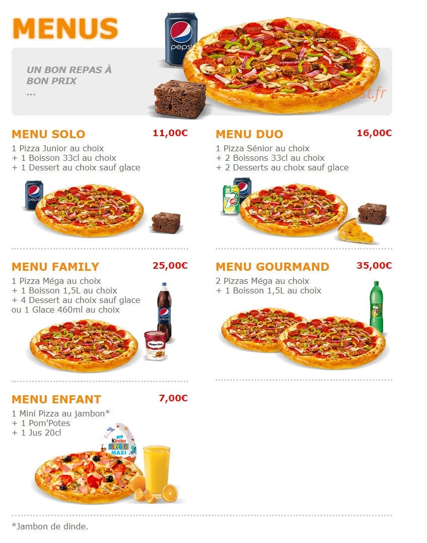 Pizza Crousty — carte page 7