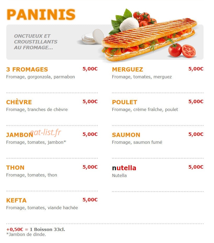 Pizza Crousty — carte page 4