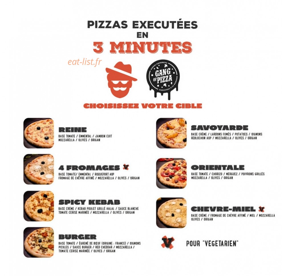 Gang Of Pizza — carte page 1