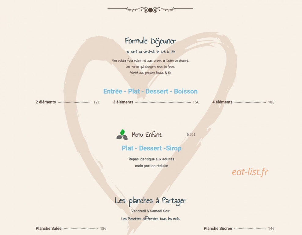 Caféine — carte page 2