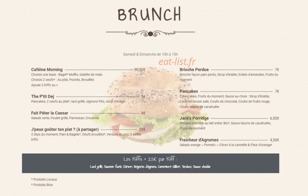 Caféine — carte page 1