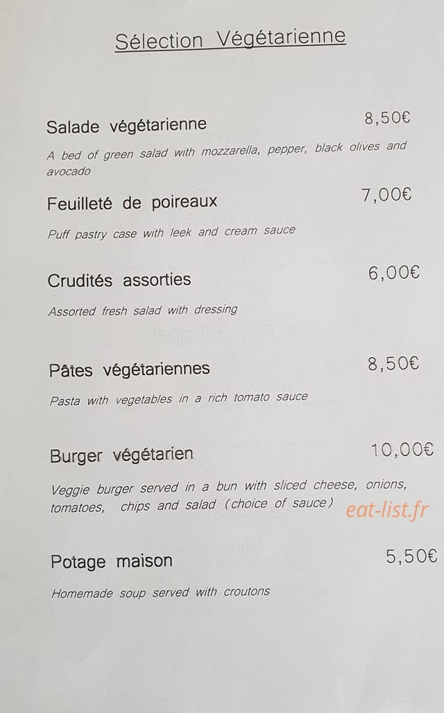 Le Lion Verd — carte page 3