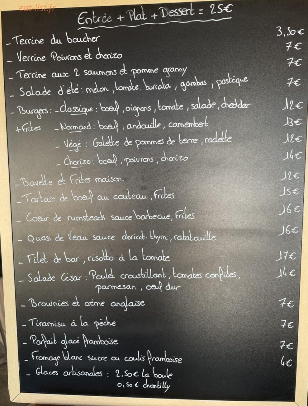 L'Antre-Mets — carte page 1