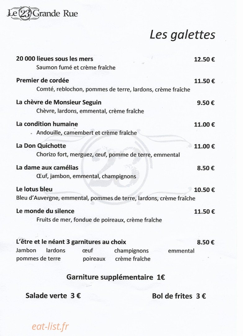 Le 23 Grande rue — carte page 3