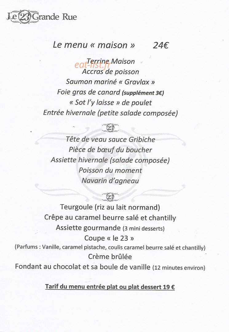 Le 23 Grande rue — carte page 2