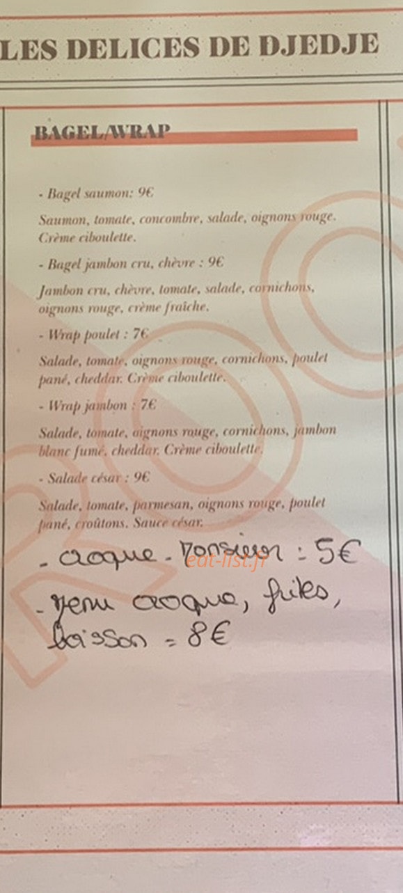 Les délices de DjeDje — carte page 2