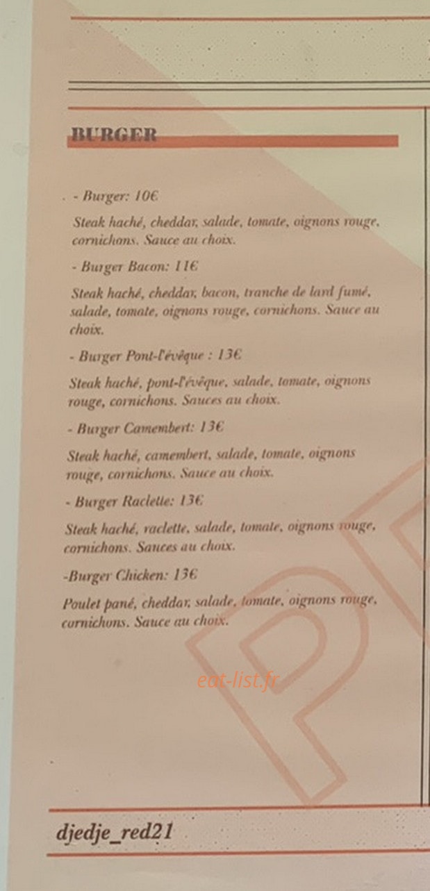 Les délices de DjeDje — carte page 1