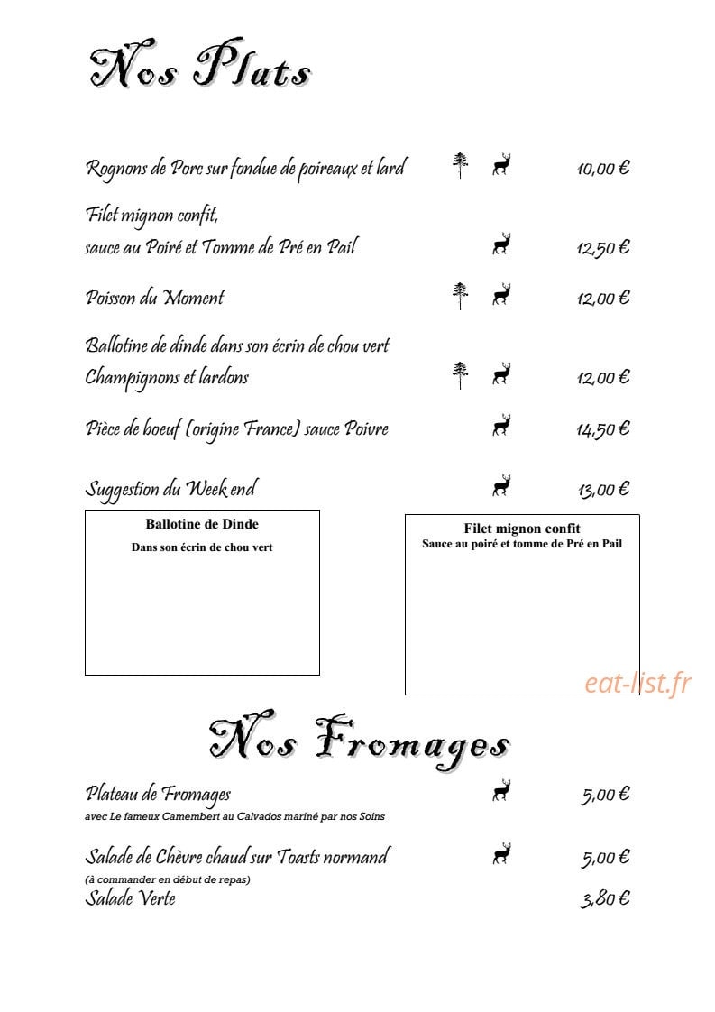 Relais d'Ecouves — carte page 2