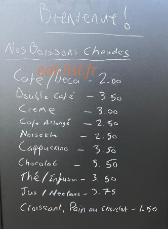 Carte et menu de La Taverne Giroise à Saint Ceneri le Gerei — Exemple de menu