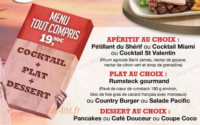 Buffalo Grill — carte page 13