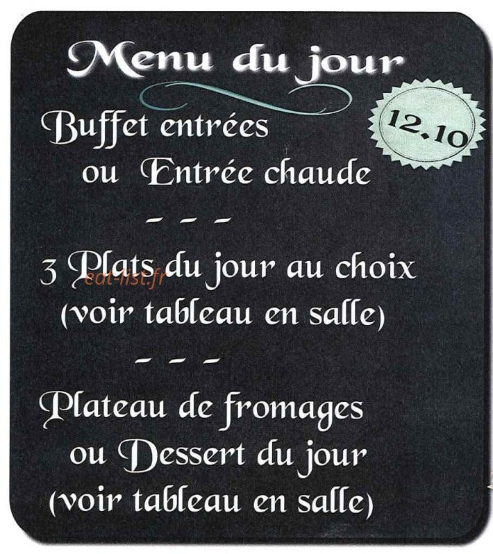 Auberge de la Cloche — carte page 1