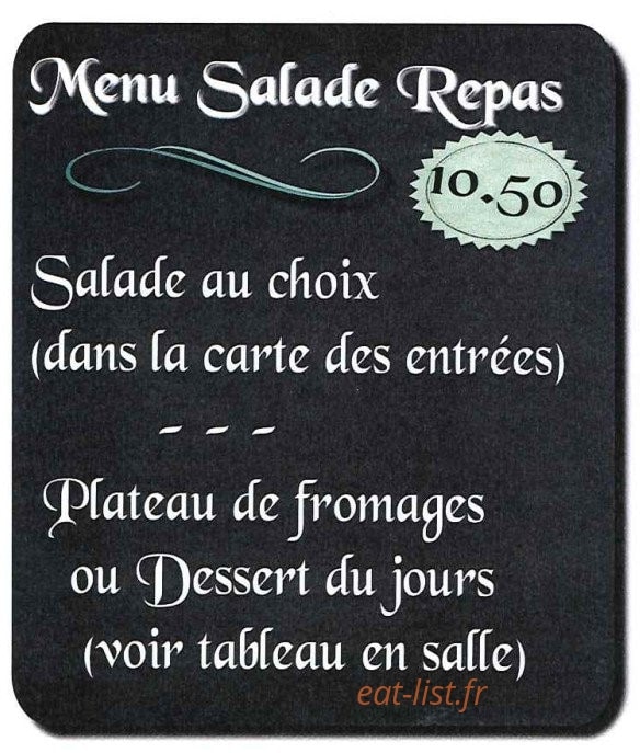 Auberge de la Cloche — carte page 2