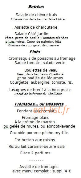 Côté Jardin — carte page 1