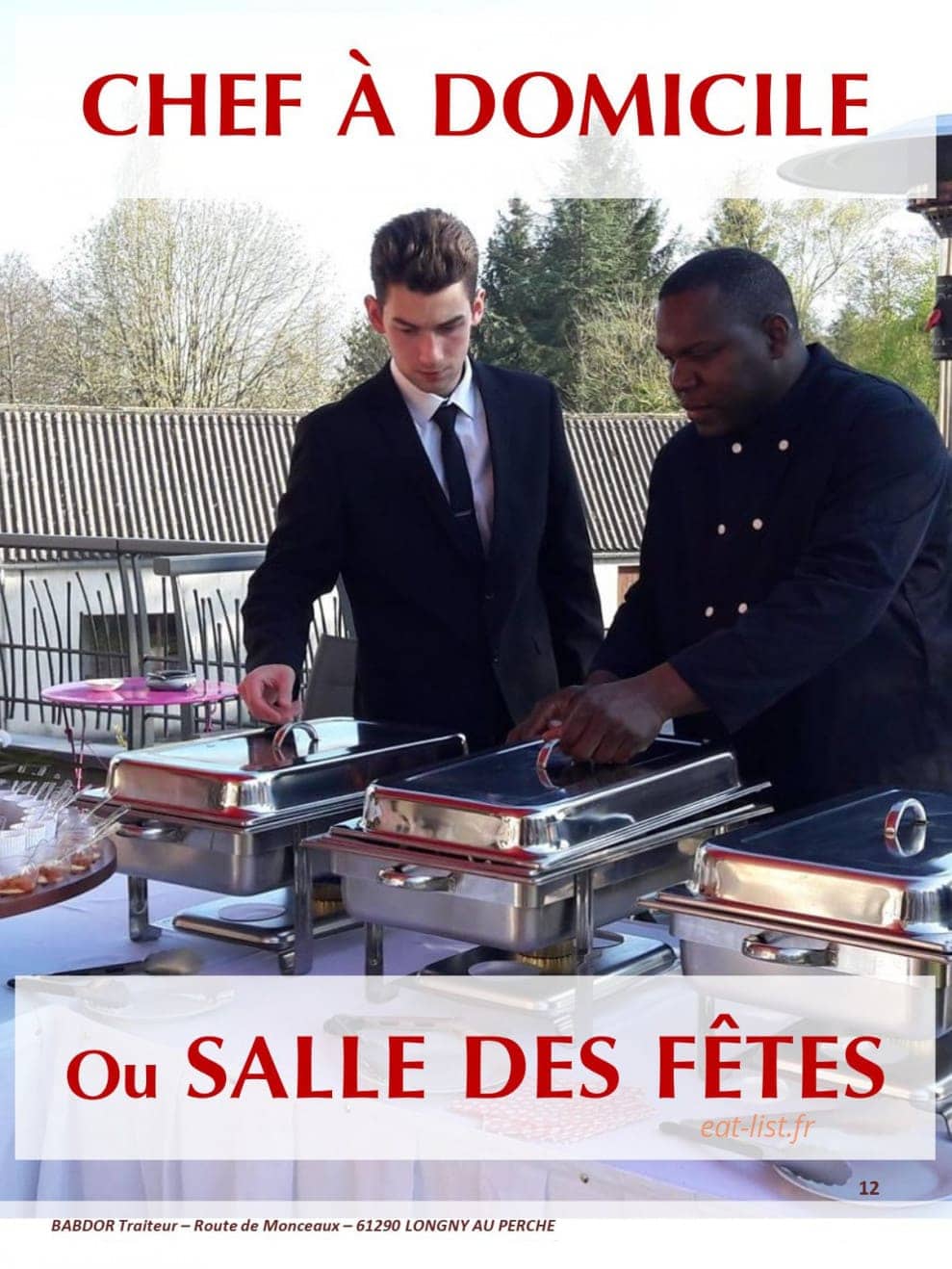 Babdor Traiteur — carte page 12