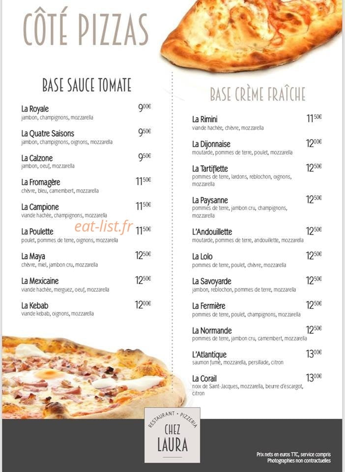 Chez Laura — carte page 1
