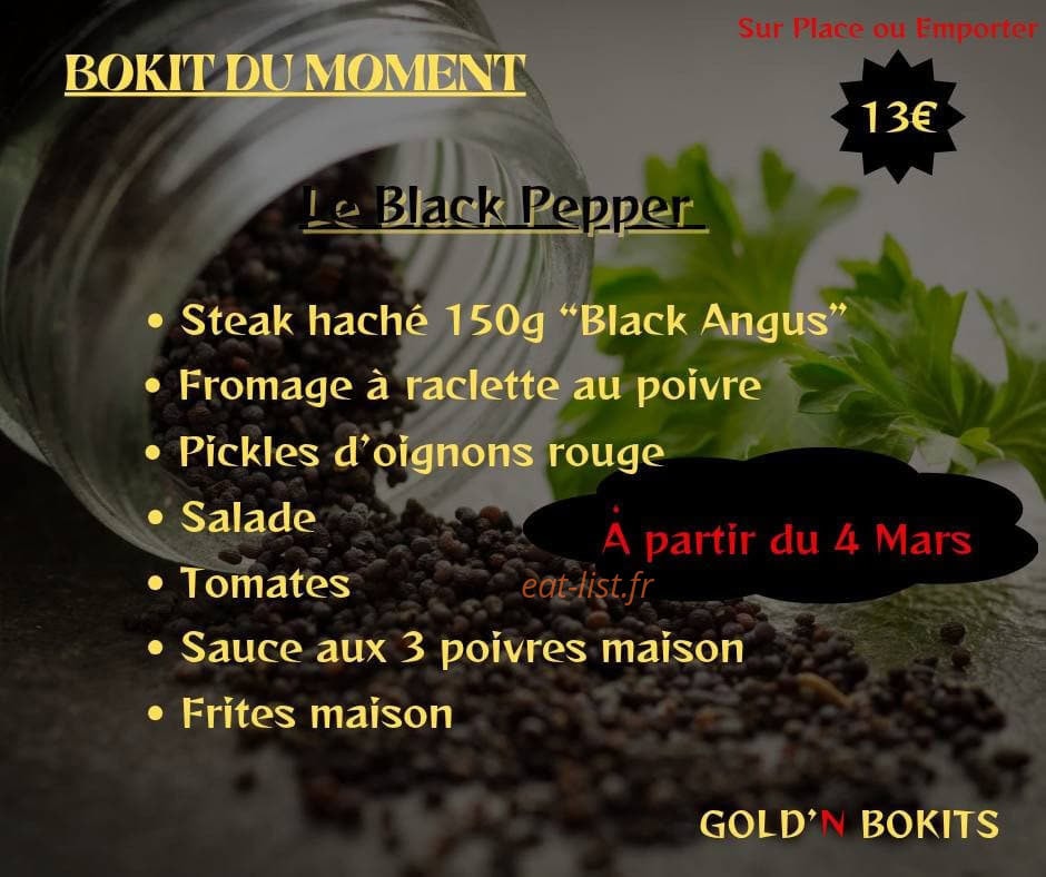 Gold’N Bokits — carte page 1