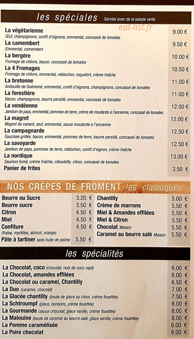L'Atelier — carte page 2