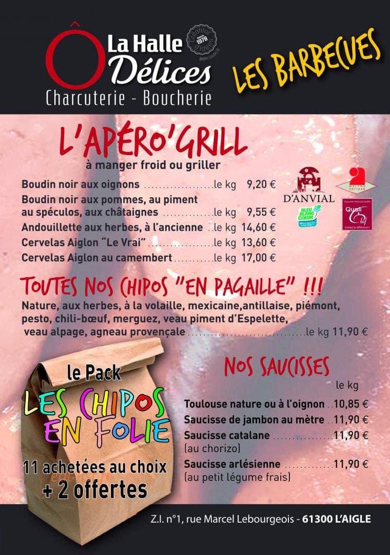 La Fabriq'Ô Délices — carte page 7