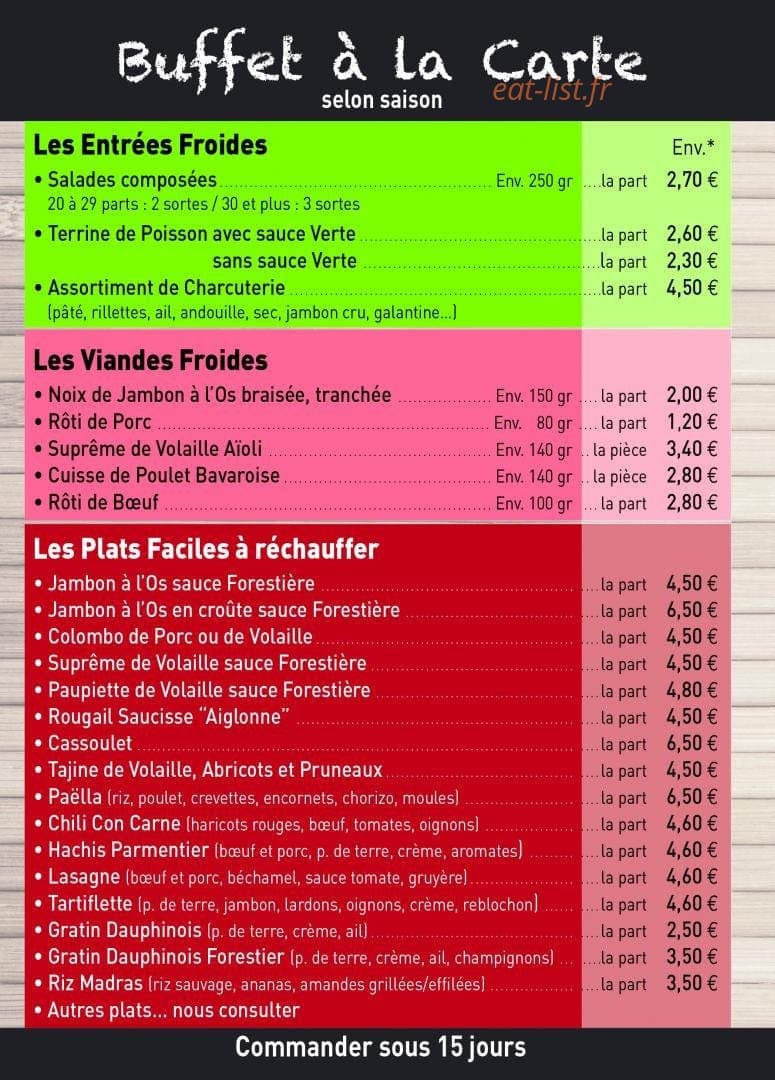 La Fabriq'Ô Délices — carte page 5