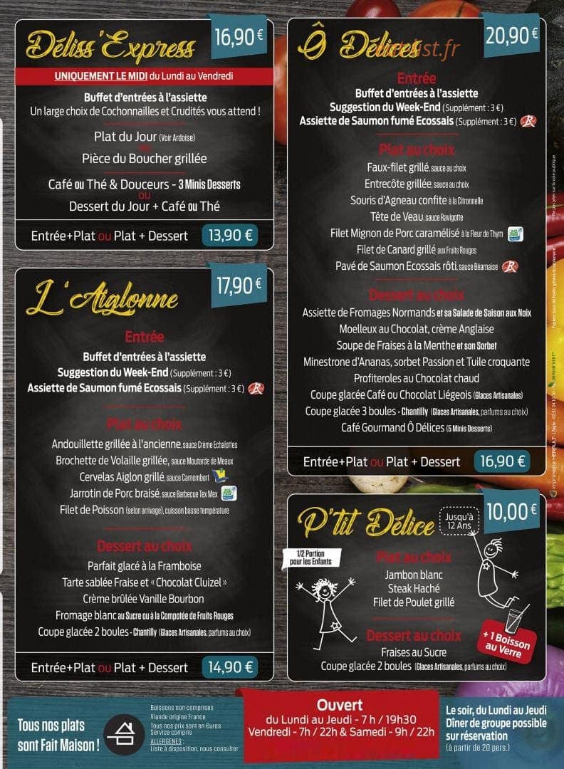 La Fabriq'Ô Délices — carte page 2