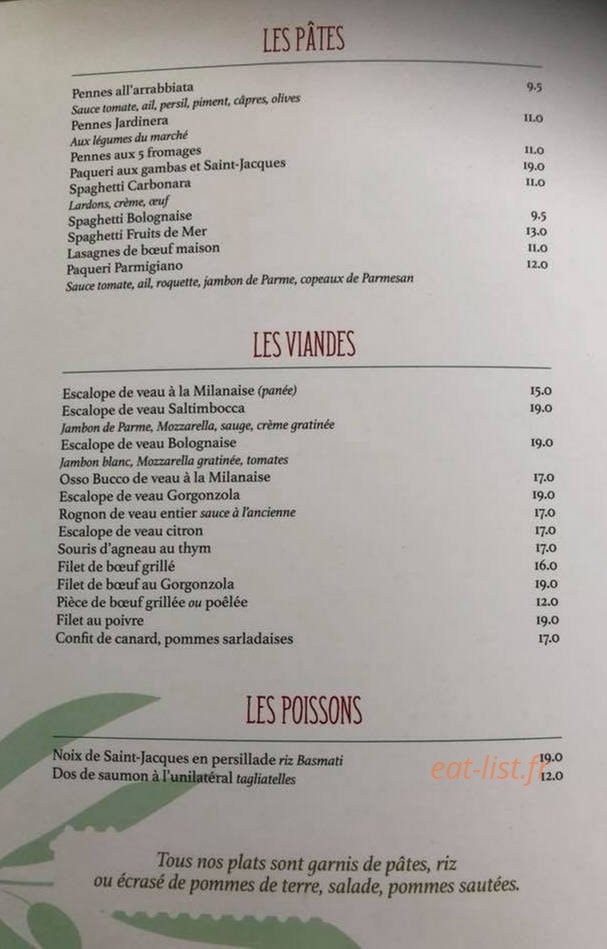 La Piazzetta — carte page 2