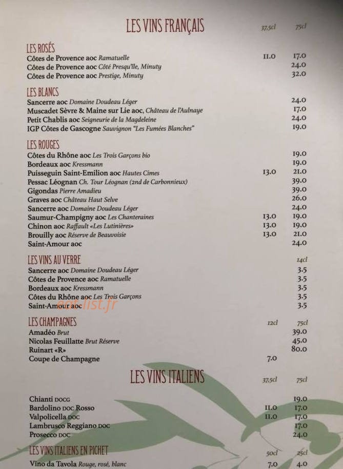 La Piazzetta — carte page 6