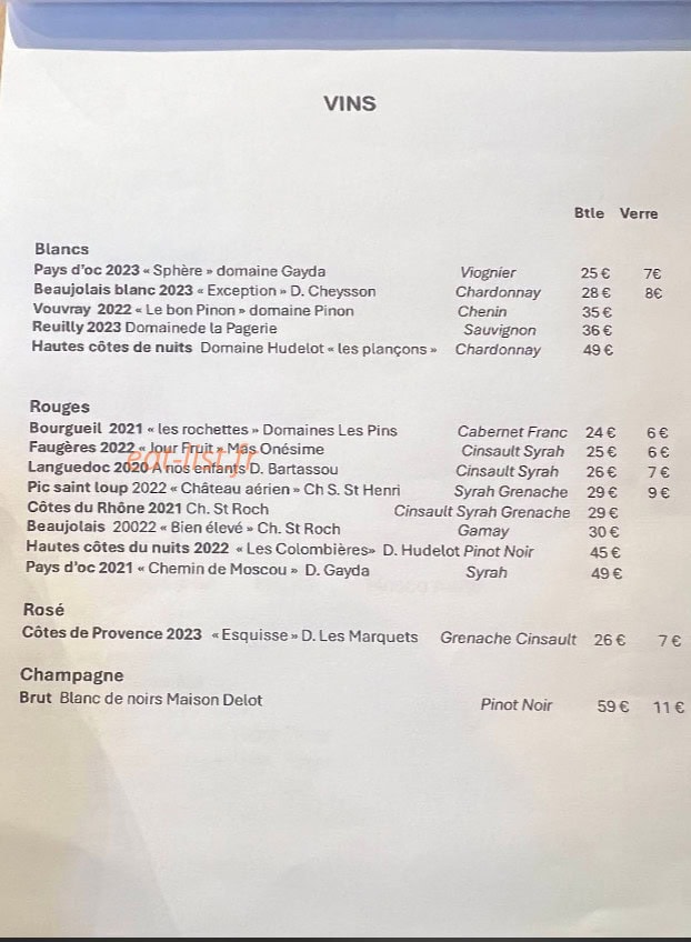 Le Fricoteur — carte page 2