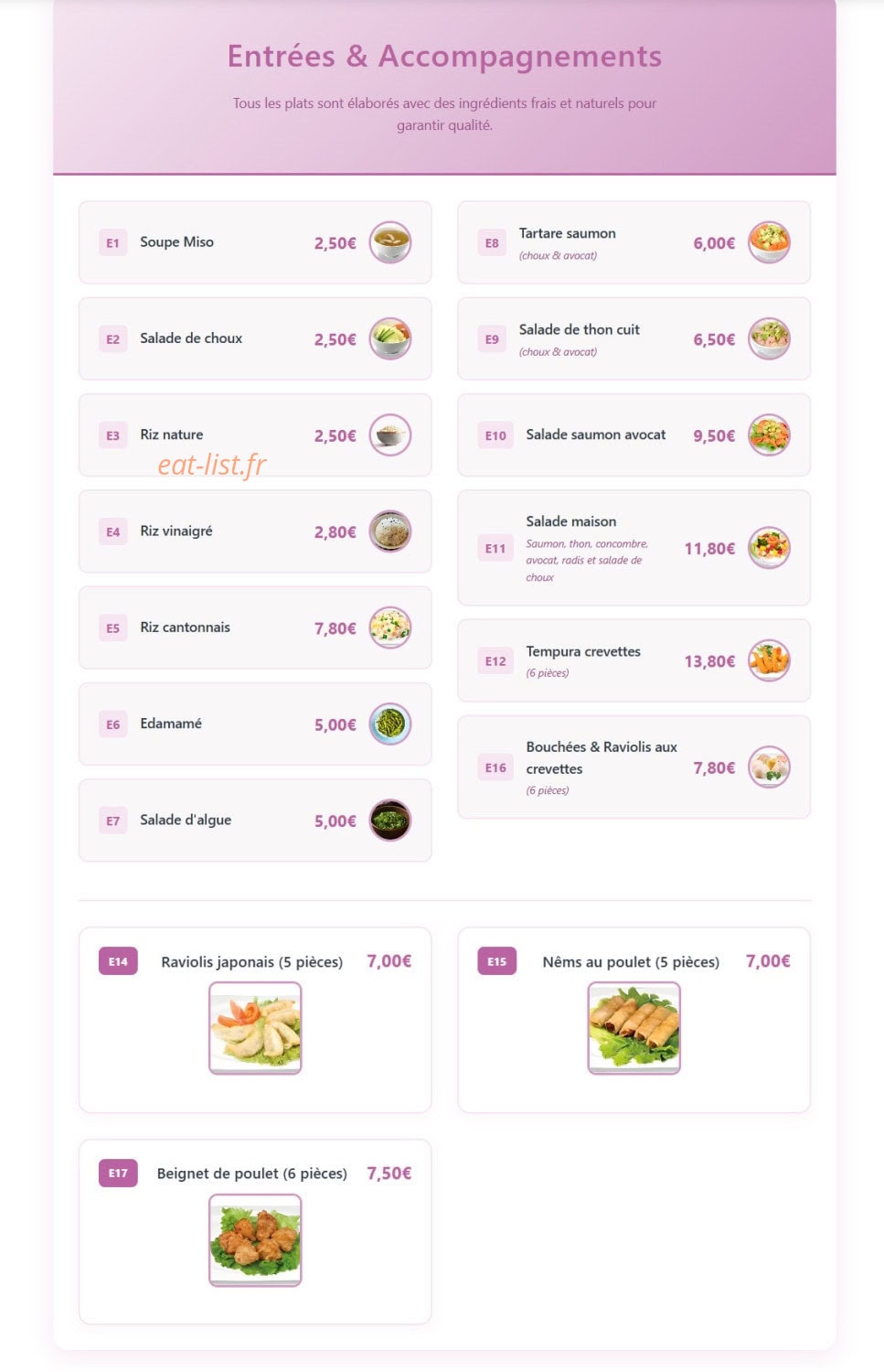 Sakura — carte page 1