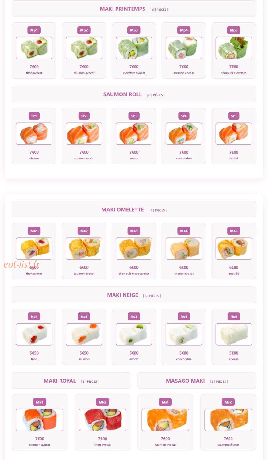 Sakura — carte page 14