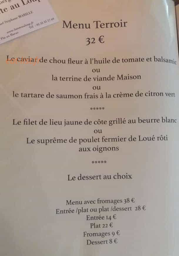 La Tête au Loup — carte page 2