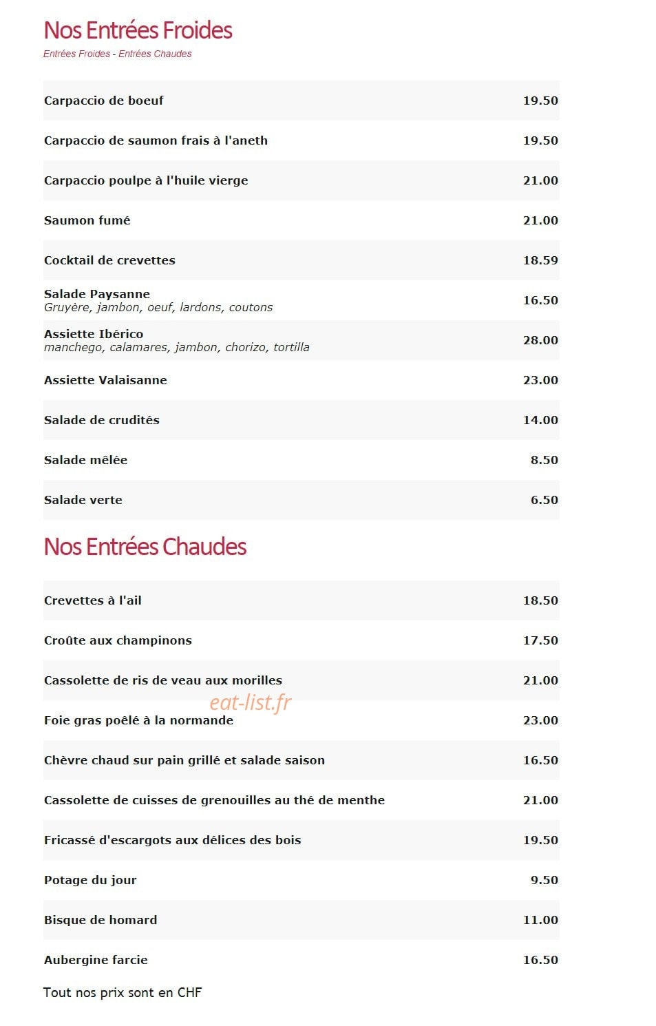 La Croix d'or — carte page 1