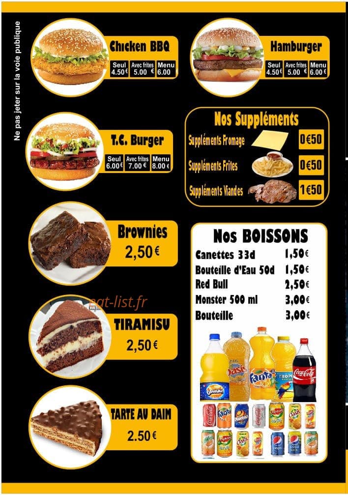 Tacos City — carte page 2