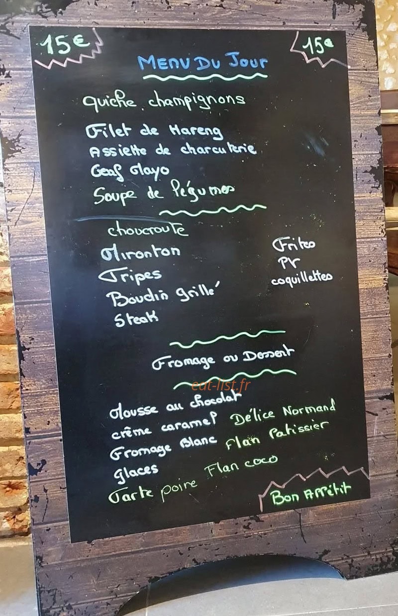 Café de la place — carte page 1